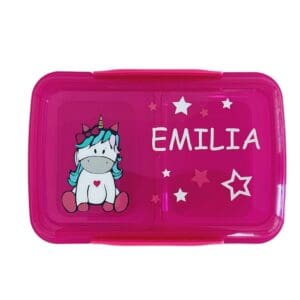 Sistema Small Split Pink mit Einhorn und Name