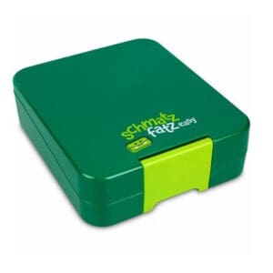 Schmatzt grüne lunchbox geschlossen