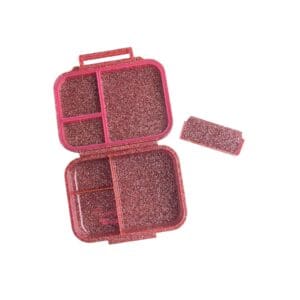 Znünibox Tembento mini magic Pink aufgeklappt und Trennsteg