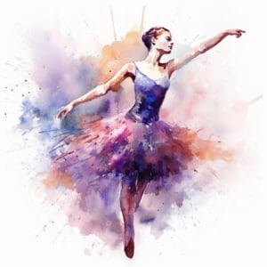 Ballerina Aquarell 1