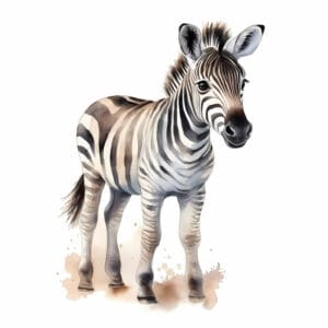 Zebra Aquarell 3