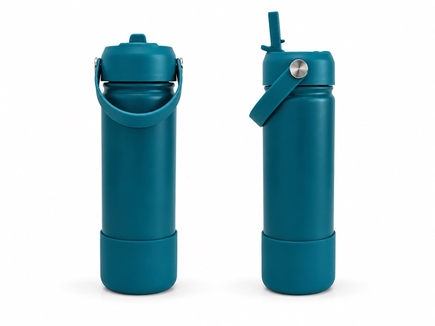 Kinder Thermosflasche Türkis 500 ml mit Namen