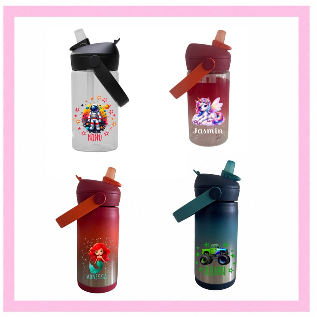 Personalisierte CamelBak Trinkflaschen mit Namen für Kinder und Erwachsene